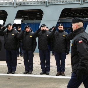 Uroczyste pożegnanie Polskiego Kontyngentu Wojskowego Czernicki 2026 w Porcie Wojennym w Świnoujściu 2 stycznia 2026 r.  