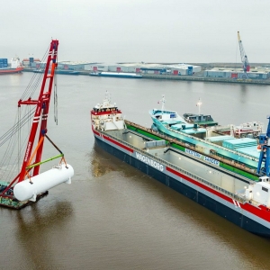 Zbiorniki wyprodukowane w Belgii zainstalowano na statku Carbon Destroyer 1 w stoczni Niestern Sander w porcie Delfzijl.