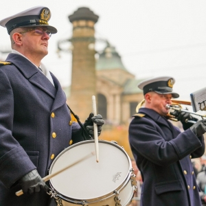 Uroczysty chrzest promu Jantar Unity w Szczecinie. 