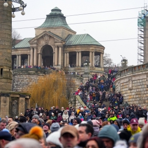 Uroczysty chrzest promu Jantar Unity w Szczecinie. 