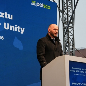 Uroczysty chrzest promu Jantar Unity w Szczecinie. 