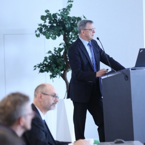 Obrady Forum Okrętowego w Sali Tradycji Gdańskiej Stoczni Remontowej, 15 kwietnia 2026 r.