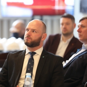 Obrady Forum Okrętowego w Sali Tradycji Gdańskiej Stoczni Remontowej, 15 kwietnia 2026 r.