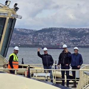 Holownik Svitzer Balder podczas prób morskich. Fot. Robert Allan Ltd/Linkedin