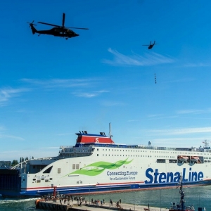 Manewry ORKAN 2026 z udziałem promu Stena Estelle.