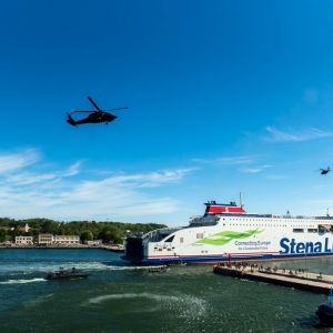 Manewry ORKAN 2026 z udziałem promu Stena Estelle.