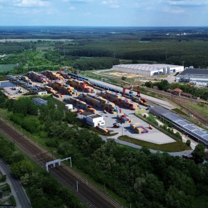 Wizualizacja nowego terminalu Loconi Intermodal w Zbąszynku.