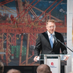 Uroczystość rozpoczęcia operacyjnej eksploatacji nowych suwnic w BCT Gdynia. Fot.: Tomek Kamiński