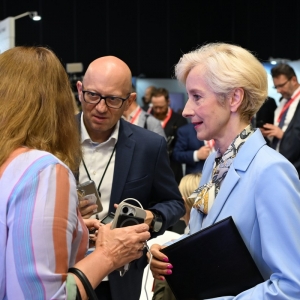 Prezesi PGE, ORLEN, Enei i Taurona podpisali podczas Konferencji na rzecz Odbudowy Ukrainy (URC 2026) w Gdańsku list intencyjny o współpracy przy odbudowie i modernizacji ukraińskiego sektora energetycznego. Fot. PAP/S. Leszczyński