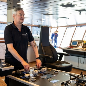 Na mostku Windea Clarke. Fot. Ulstein Group