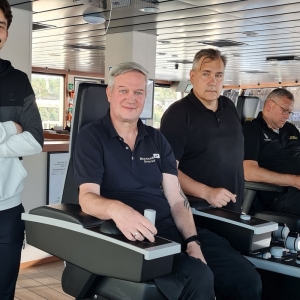 Na mostku Windea Clarke. Fot. Ulstein Group