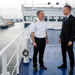 Otwarcie nowej linii promowej z Portu Gdańsk do Karlshamn w Szwecji. Fot. ZMPG/x.com