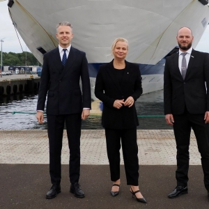 Otwarcie nowej linii promowej z Portu Gdańsk do Karlshamn w Szwecji. Fot. ZMPG/x.com