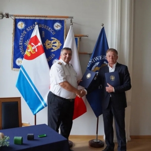 Podpisanie umowy na budowę Centrum Informatycznego UMG.