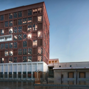 Wizualizacja Zintegrowanego Punktu Kontroli Granicznej w Porcie Gdańsk.
