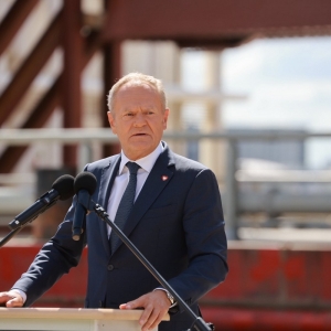 Uroczystość nadania imienia Wicher pierwszej fregacie budowanej w ramach programu Miecznik.