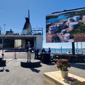 Oficjalne powitanie nowej linii w Gdańsk – Karlshamn. Fot.: POLSCA Baltic Ferries