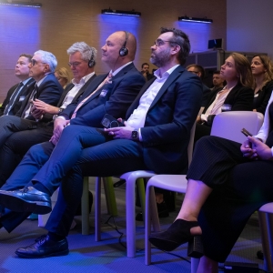 Panel energetyczny, poświęcony rozwijaniu elektrowni jądrowych na Pomorzu podczas Forum Gospodarki Morskiej Gdynia 2026. 