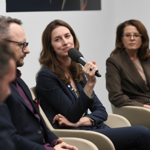 Uczestnicy debaty „Farma Baltic Power to dopiero początek – co dalej w polskiej energetyce wiatrowej na morzu?”