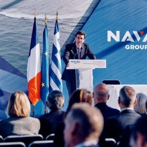 Pierre Éric Pommellet, prezes i dyrektor generalny Naval Group. Fot. Lucille Pellerin