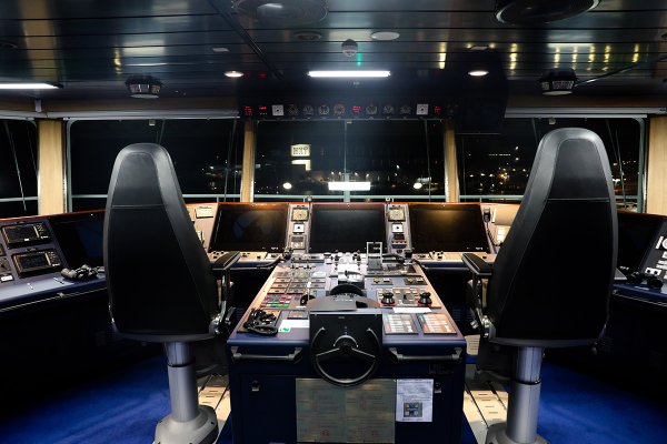 Wewnątrz promu Stena Ebba