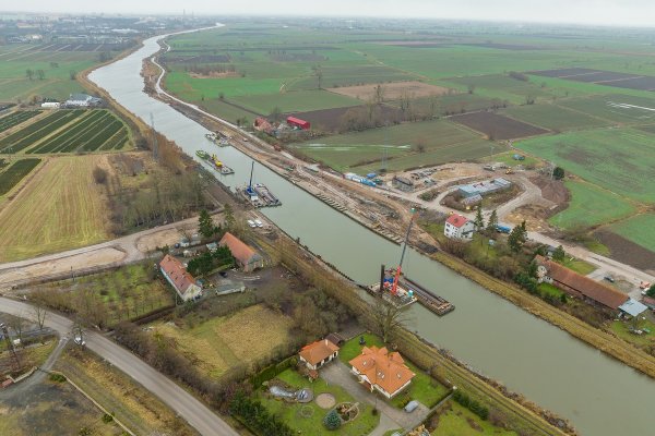 Postęp prac na budowie II etapu drogi wodnej: Zalew Wiślany - Zatoka Gda...