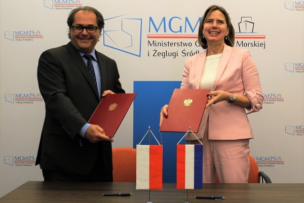 Cora van Nieuwenhuizen, minister infrastruktury i zasobów wodnych Holandii z wizytą w M...