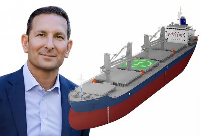 Danny Ungar i supramax (wizualizacja) armatora Unity Maritime Statek izraelskiej rodziny Ungar zaatakowany dronem bez szkód; inny - uszkodzony