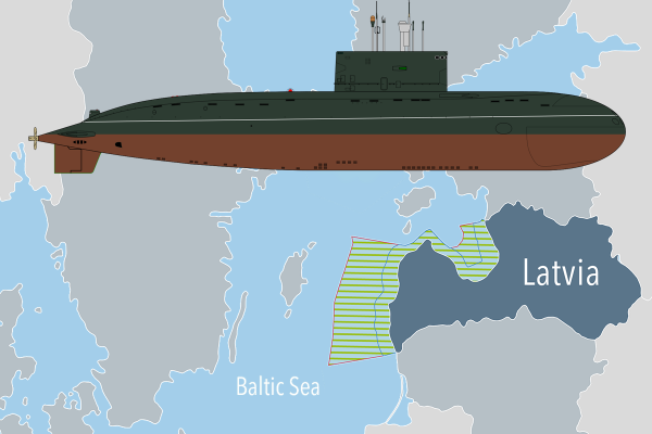 Rosyjskie okręty blisko wód terytorialnych Łotwy