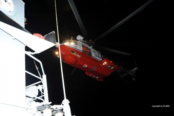 Akcja ratownicza na Bałtyku. Mężczyzna zasłabł na jachcie wędkarskim