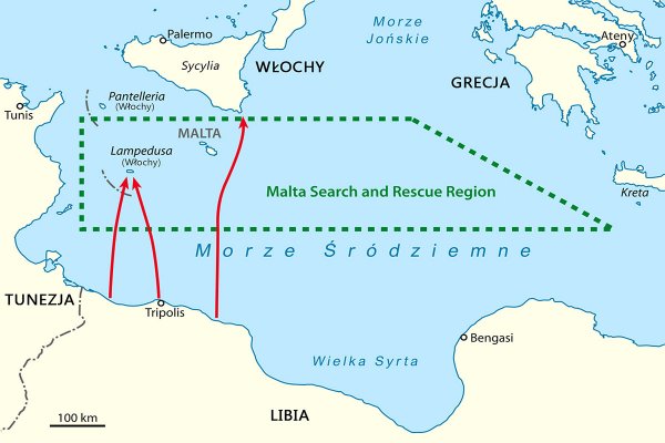 Włochy: 32 łodzie z migrantami przypłynęły w weekend na Lampedusę