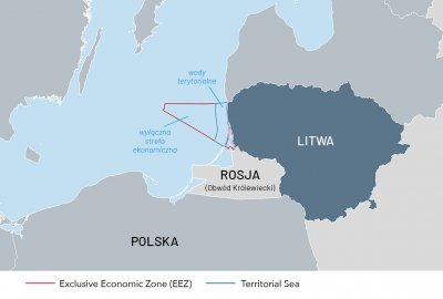 MSZ Litwy: rosyjskie plany zmiany granic morskich to prowokacja