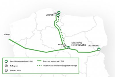 PERN planuje montaż urządzeń dozujących środek ułatwiający przepływ ropy w Rurociągu Po...