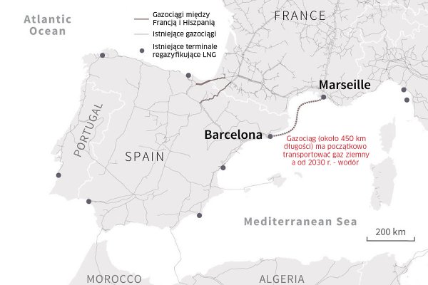 Niemcy dołączą do francusko-hiszpańskiego projektu przesyłu zielonego wodoru