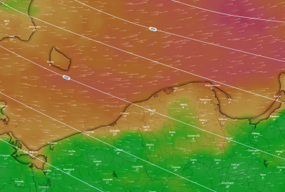 IMGW ostrzega: silny wiatr na północy kraju, sztorm na morzu