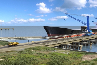 Początek budowy nowego importowego terminalu masowego w Gdańsku