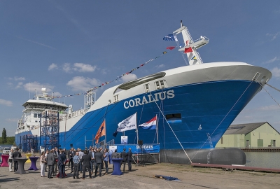 Pierwsza zbudowana w Europie bunkierka LNG, z kadłubem z Polski, oficjal...