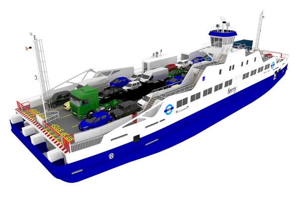 Przez Tamizę przeprawisz się hybrydowym promem ze stoczni Remontowa Shipbuilding