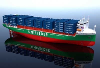 Elbdeich Reederei realizuje opcję na dwa kontenerowce dowozowe napędzane metanolem