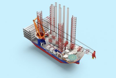 Van Oord zamówił ''mega'' statek do instalacji fundamentów i turbin o mo...