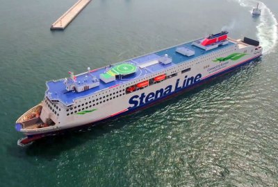 Pierwszy z nowych promów Stena Line na linię Gdynia-Karlskrona przekazan...