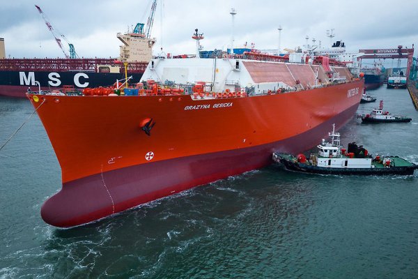 Drugi gazowiec LNG budowany pod czarter PGNiG zwodowany w koreańskiej stoczni