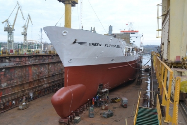 Pożar na chłodniowcu w szczecińskiej Gryfii