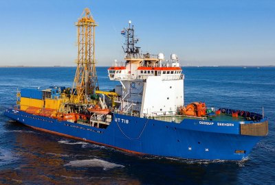 Geoquip Seehorn - jeden ze statków badawczych Geoquip Marine PGE Baltica z umową na wstępną kampanię geotechniczną dla MFW Baltica 1