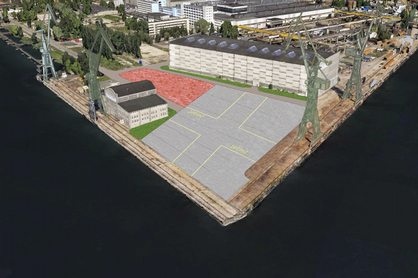 Nowoczesna płyta do budowy statków powstanie na Wyspie Ostrów