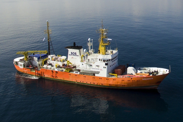 Statek Aquarius zawinął do portu w La Valletta