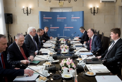 Spotkanie ministra Witolda Waszczykowskiego z szefem MSZ Azerbejdżanu
