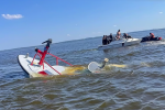 Wieloryb zatopił łódź strażacką u wybrzeży USA