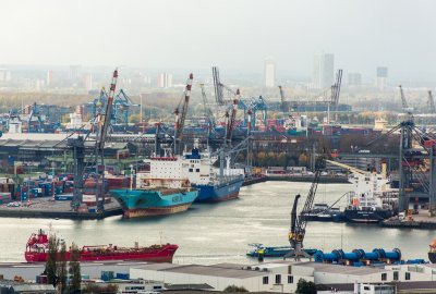 Port w Rotterdamie (Fot.: Shutterstock) Celnicy udaremnili przemyt 1.5 tony kokainy w porcie Rotterdamu