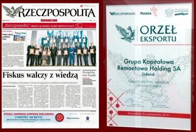 Remontowa Holding Orłem Eksportu, Towimor - Marką Polskiej Gospodarki!